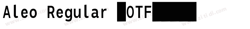 Aleo Regular (OTF)字体转换